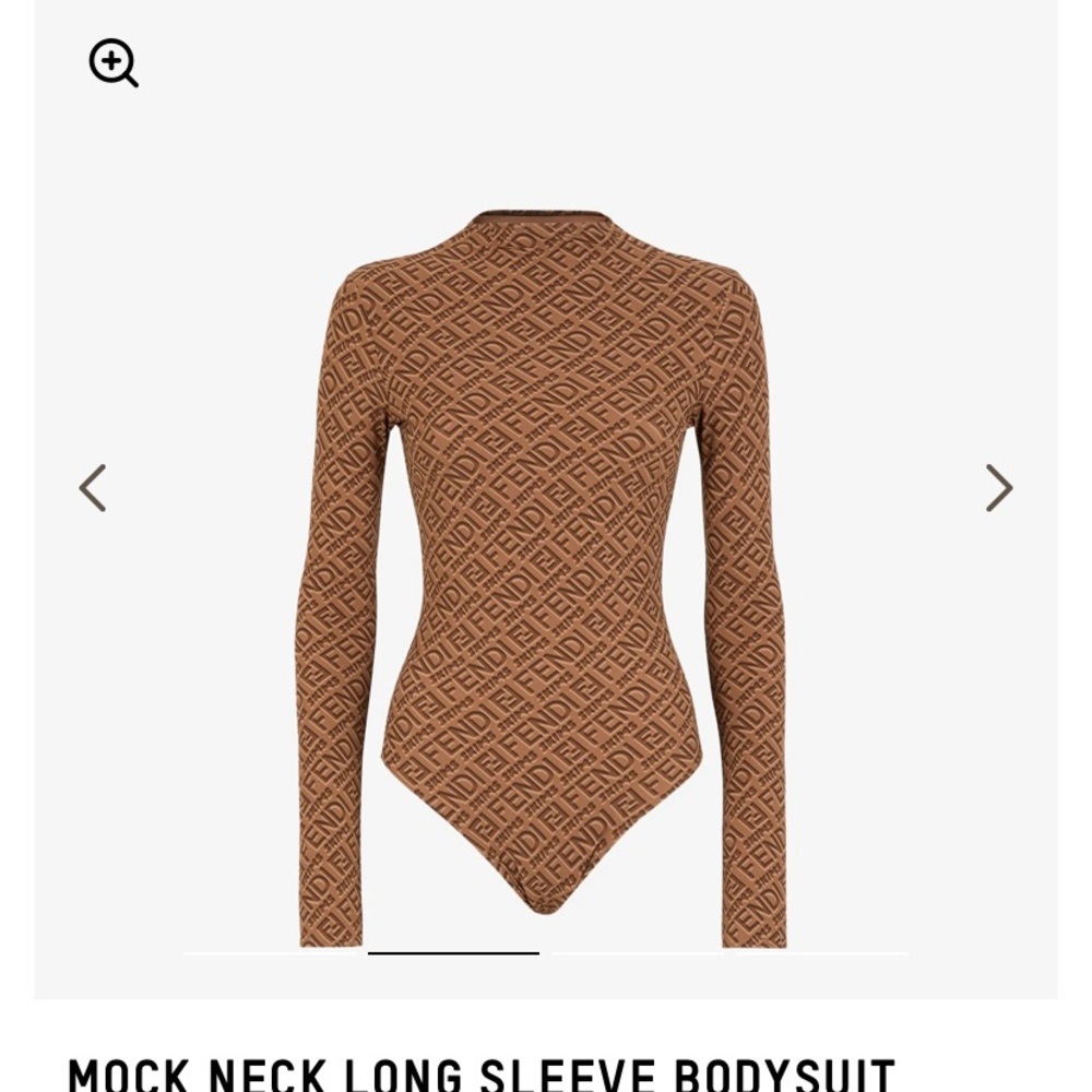Fendi x skims mock neck bodysuit